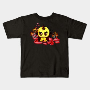 Cute little pumpkin alone in the night Kids T-Shirt